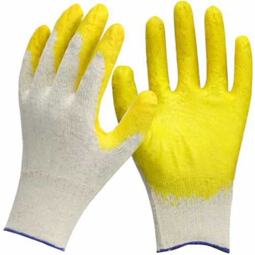 천안 대한테크 반코팅장갑 노란장갑