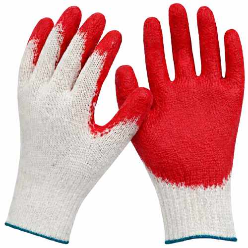 천안 대한테크 면장갑 반코팅장갑 빨간장갑