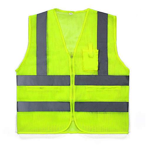 신호수조끼 SM-402-1 사이즈 XL 2XL 3XL 망사 지퍼 3포켓 형광색 회색반사띠.jpg